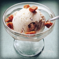 Photo Challenge:  Summer Lovin'—Maple Ice Cream with Bacon Brittle